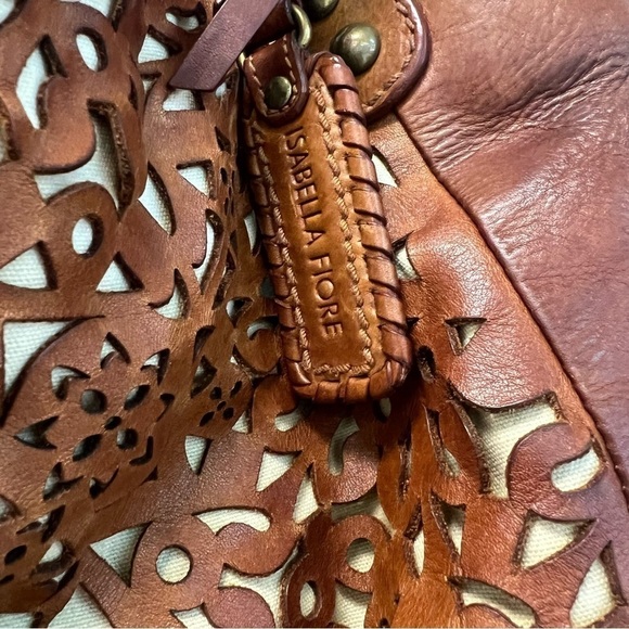 Isabella Fiore Italian leather carry all tote bag - Picture 4 of 15